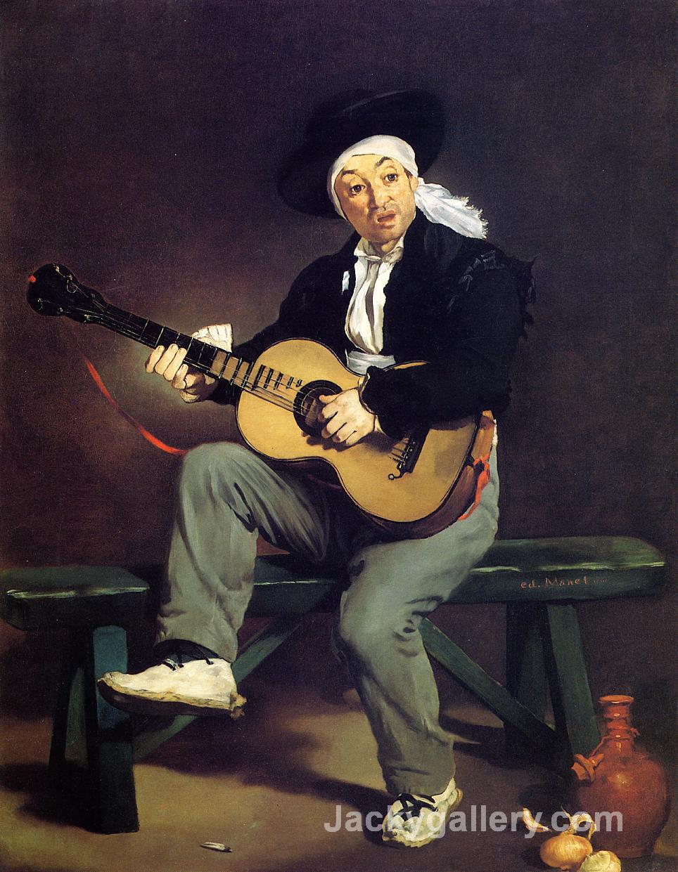 The Spanish Singer by Edouard Manet paintings reproduction